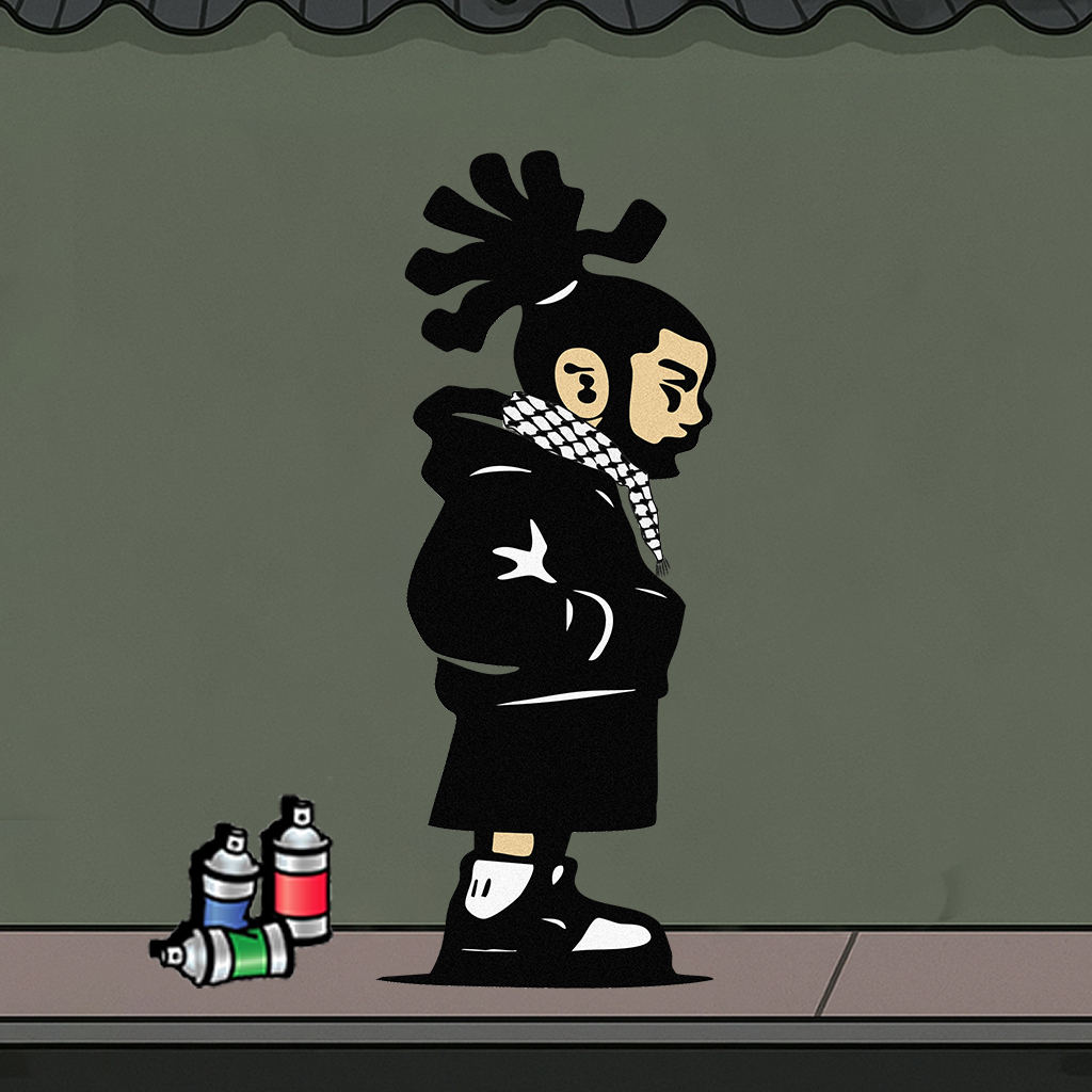 Djappa Man character — designed ground
